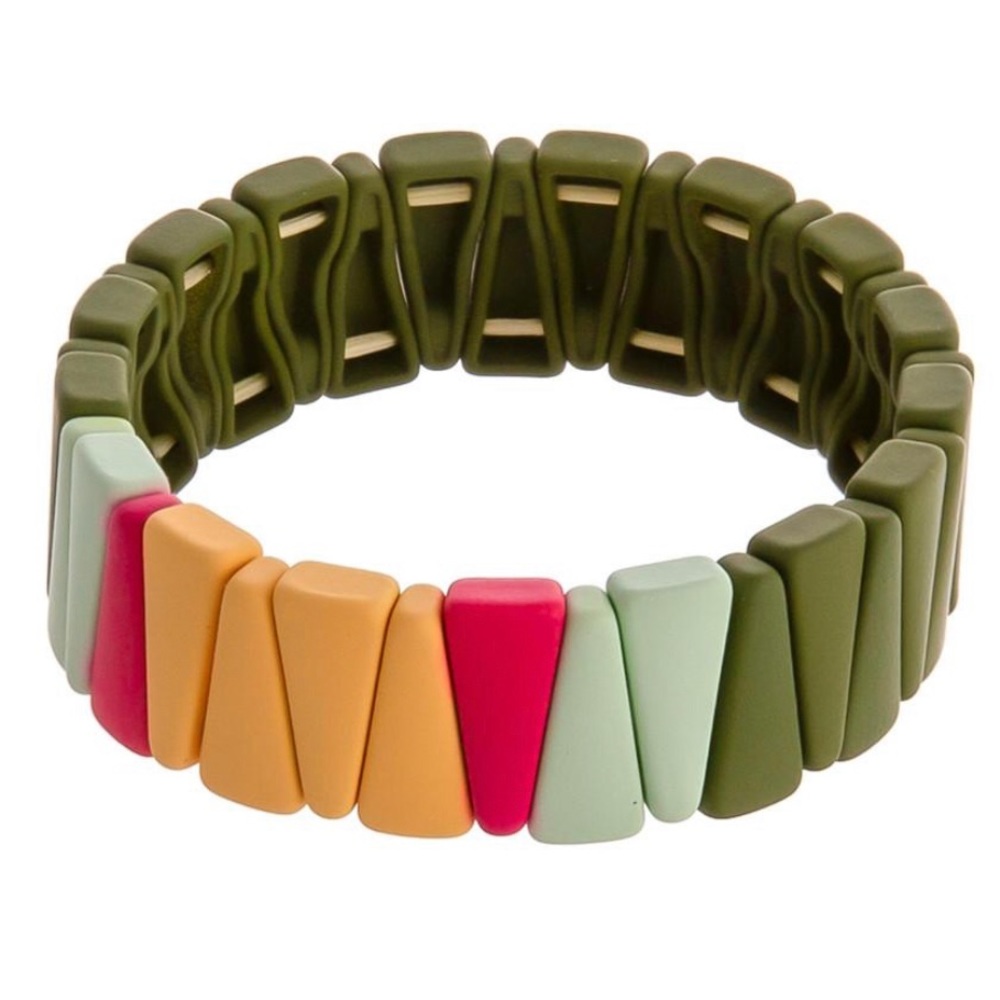 Color block stack- Olive - Picture 2 of 4
